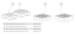 MSS soklov tvarovka 100, 300 x 300 mm BRUNNER